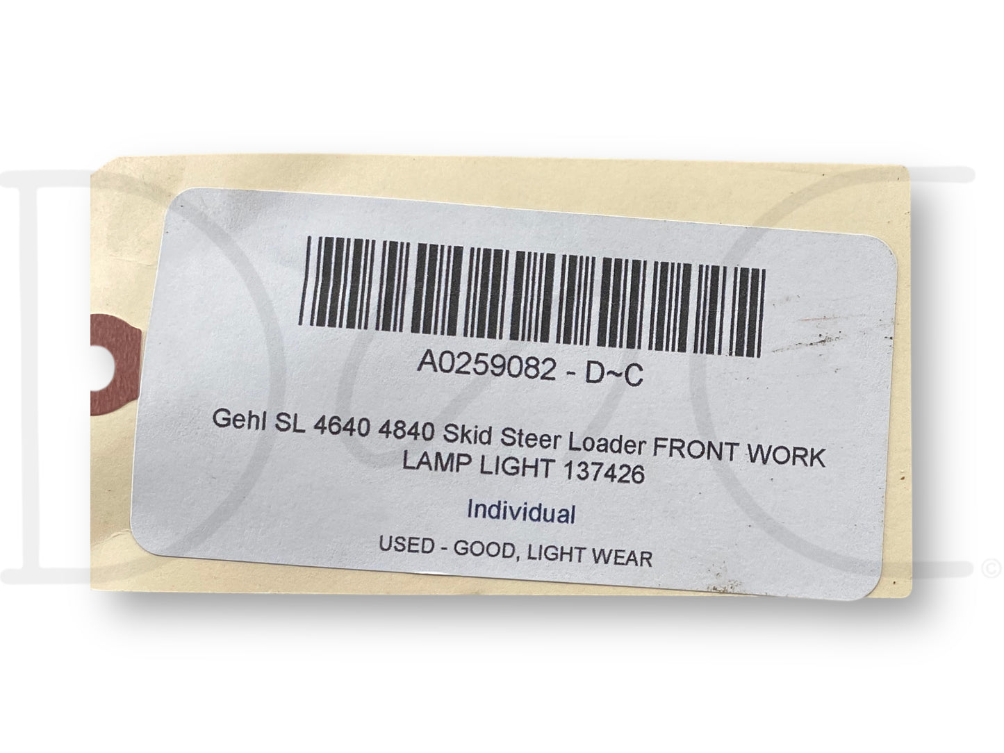 Gehl Sl 4640 4840 Skid Steer Loader Front Work Lamp Light 137426