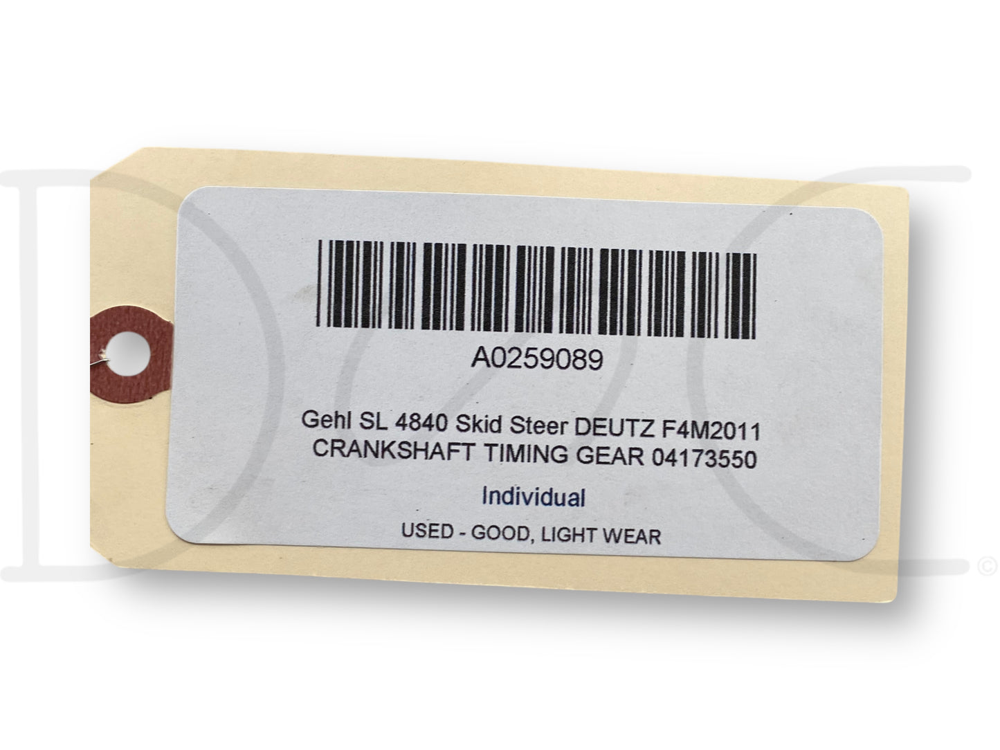 Gehl Sl 4840 Skid Steer Deutz F4M2011 Crankshaft Timing Gear 04173550