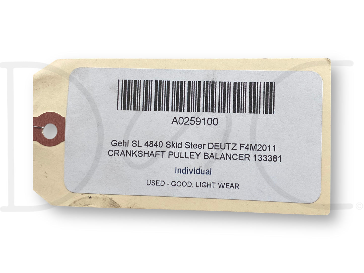 Gehl Sl 4840 Skid Steer Deutz F4M2011 Crankshaft Pulley Balancer 133381