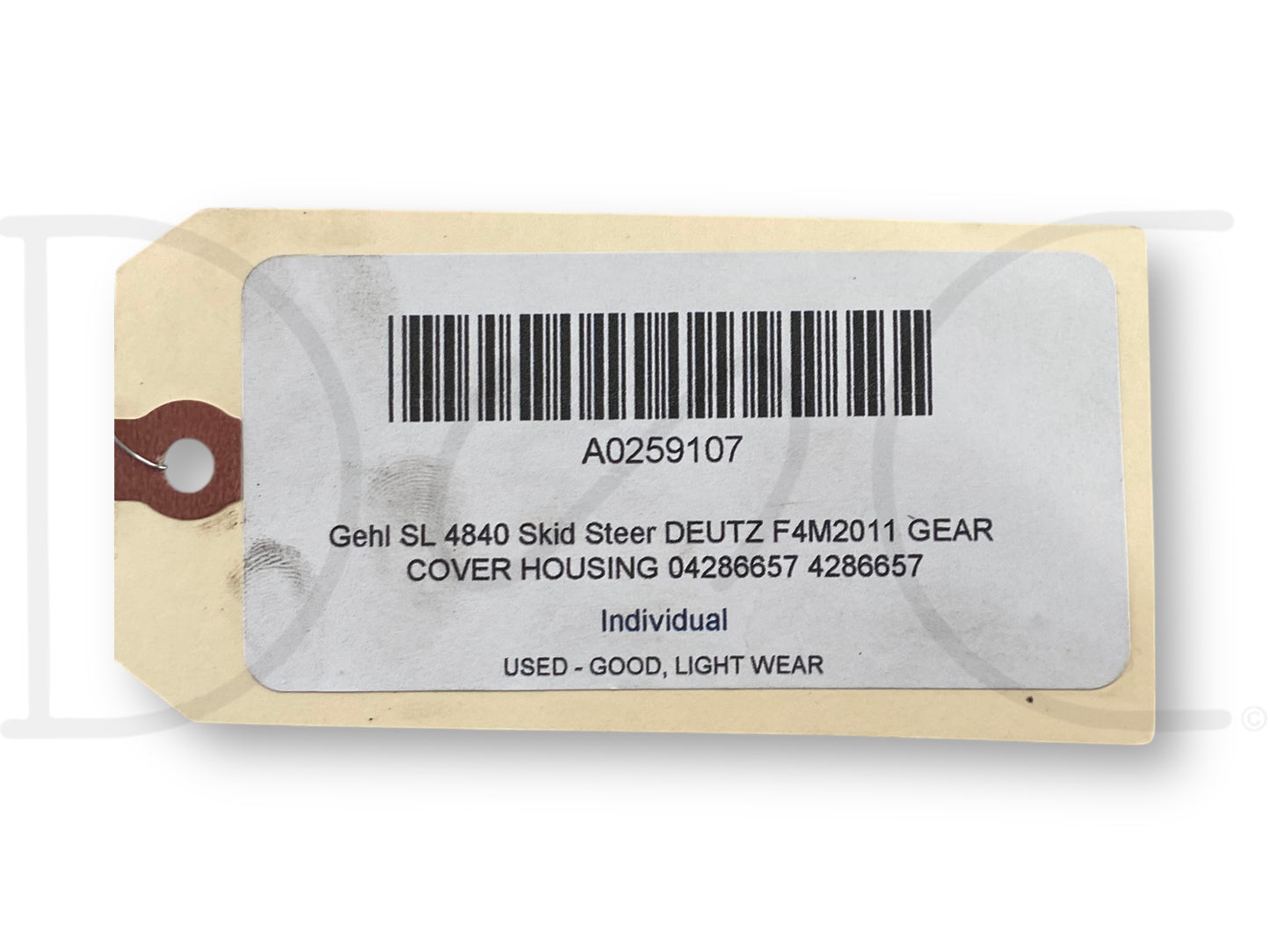 Gehl Sl 4840 Skid Steer Deutz F4M2011 Gear Cover Housing 04286657 4286657