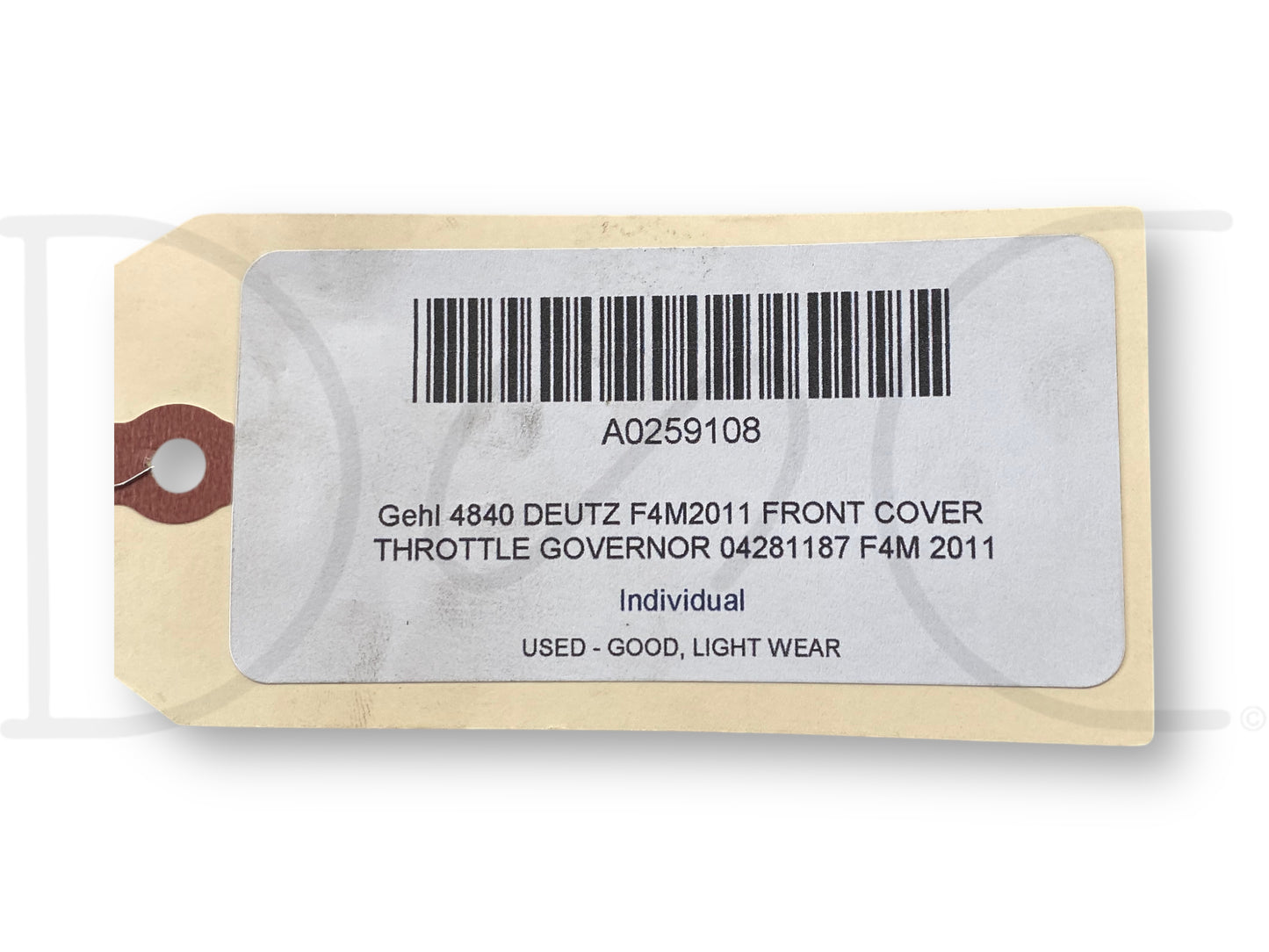 Gehl 4840 Deutz F4M2011 Front Cover Throttle Governor 04281187 F4M 2011