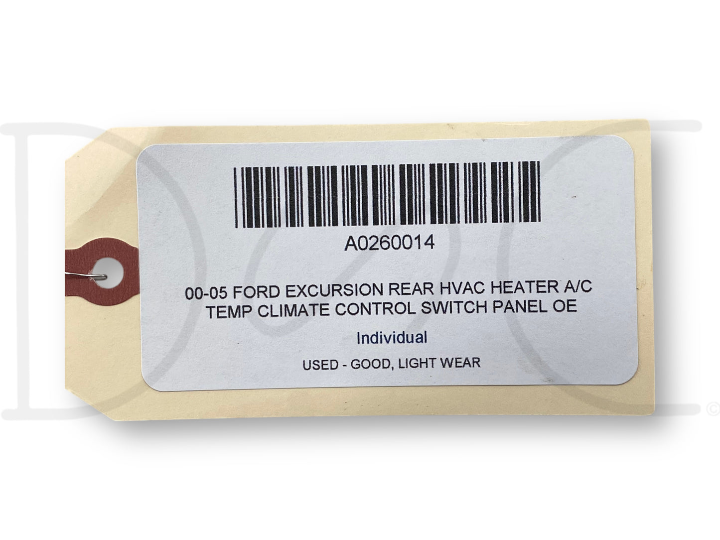 00-05 Ford Excursion Rear HVAC Heater A/C Temp Climate Control Switch Panel OE