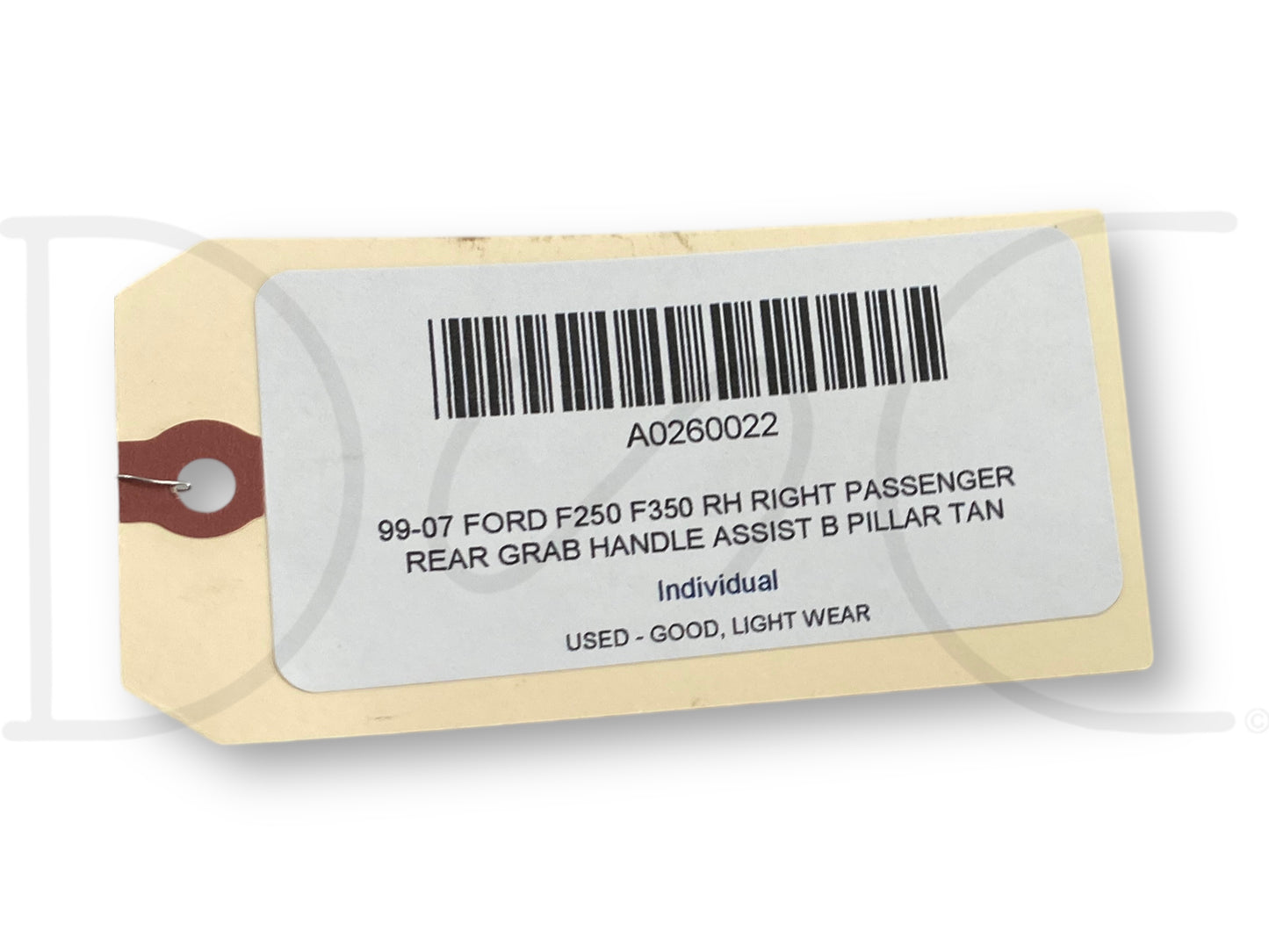 99-07 Ford F250 F350 RH Right Passenger Rear Grab Handle Assist B Pillar Tan