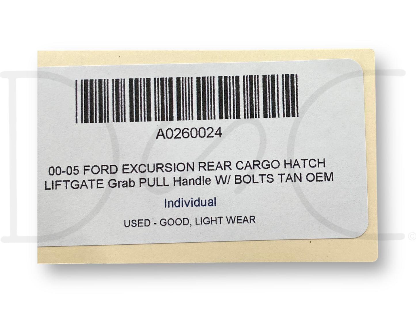 00-05 Ford Excursion Rear Cargo Hatch Liftgate Grab Pull Handle W/ Bolts Tan OEM