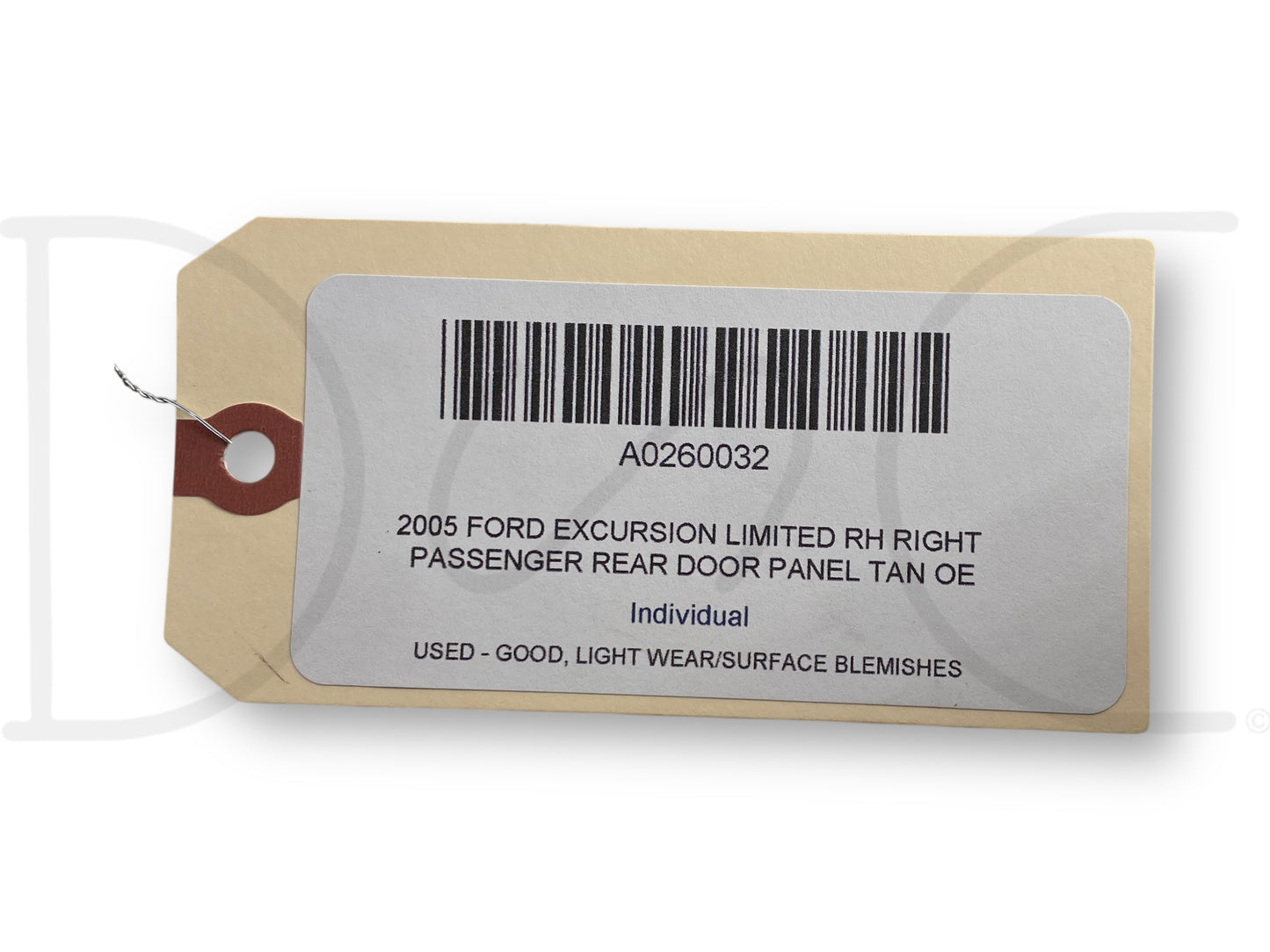 2005 Ford Excursion Limited RH Right Passenger Rear Door Panel Tan OE