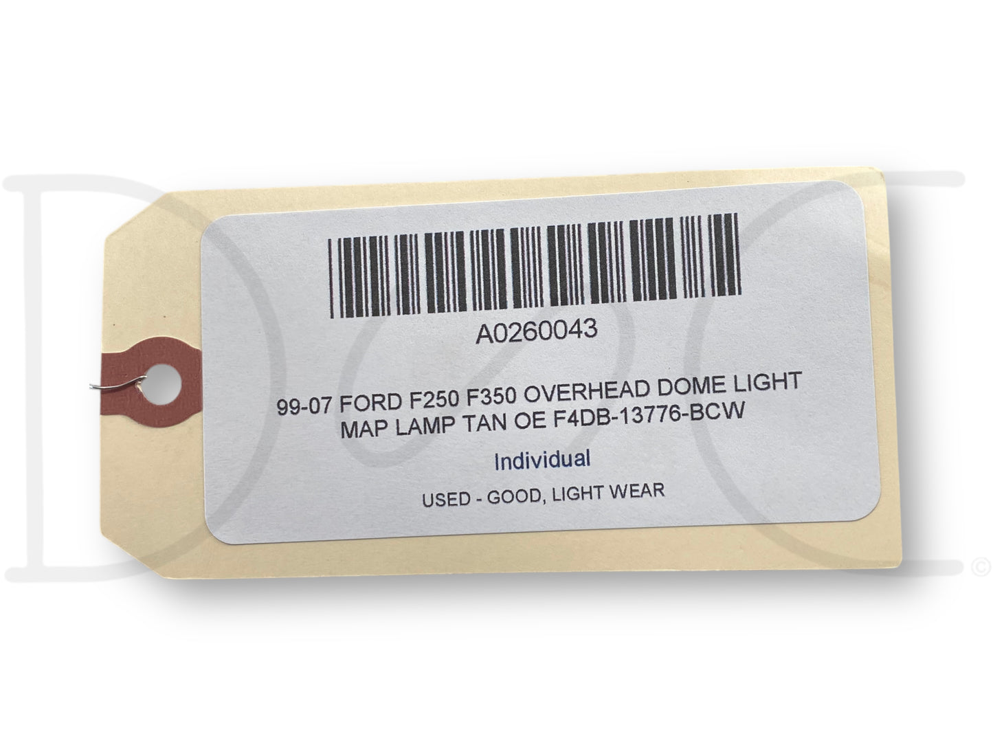 99-07 Ford F250 F350 Overhead Dome Light Map Lamp Tan OE F4Db-13776-Bcw