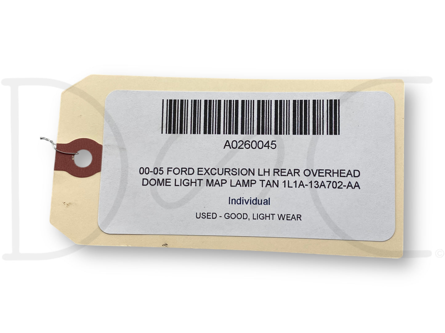 00-05 Ford Excursion LH Rear Overhead Dome Light Map Lamp Tan 1L1A-13A702-Aa