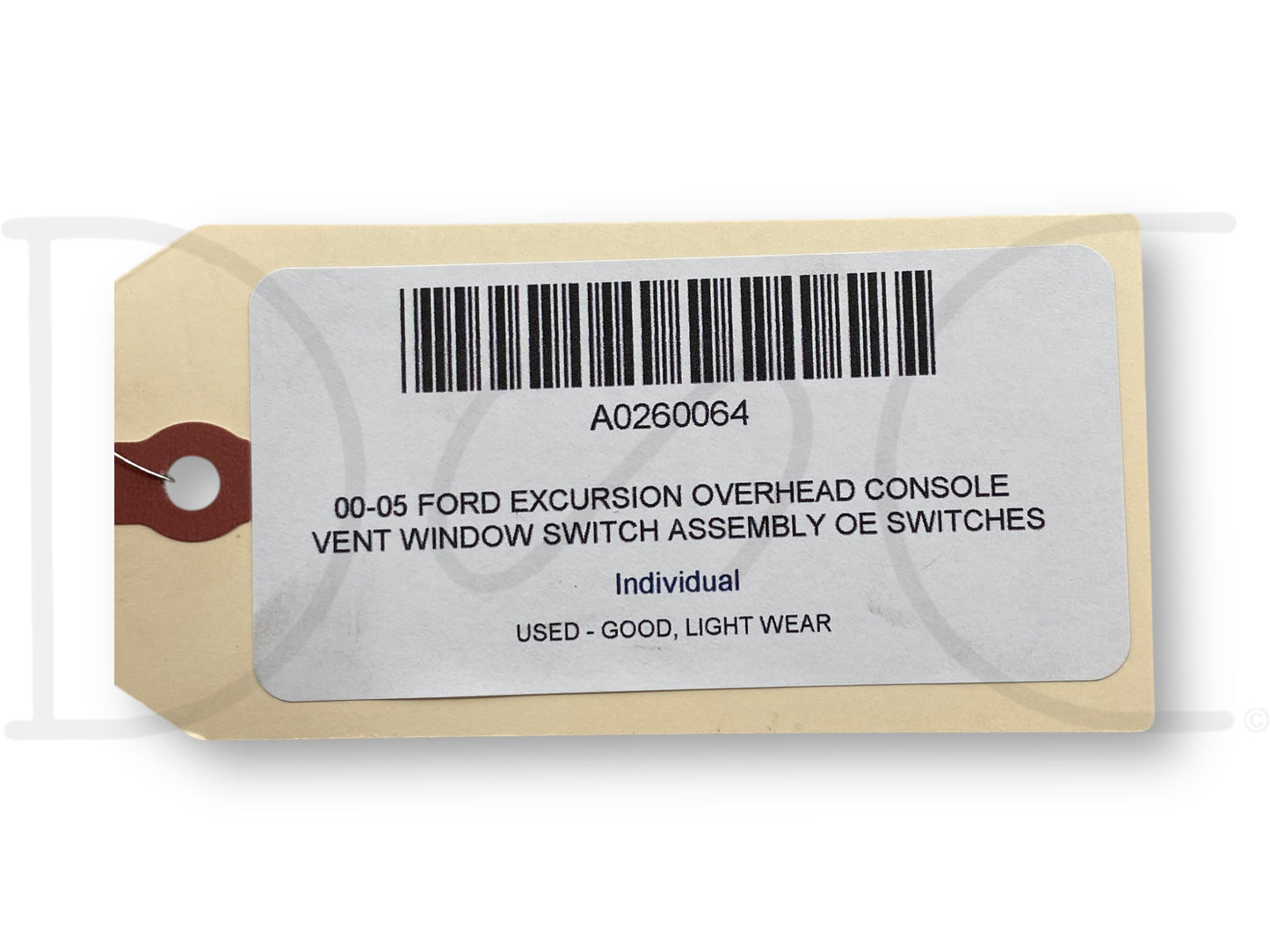 00-05 Ford Excursion Overhead Console Vent Window Switch Assembly OE Switches