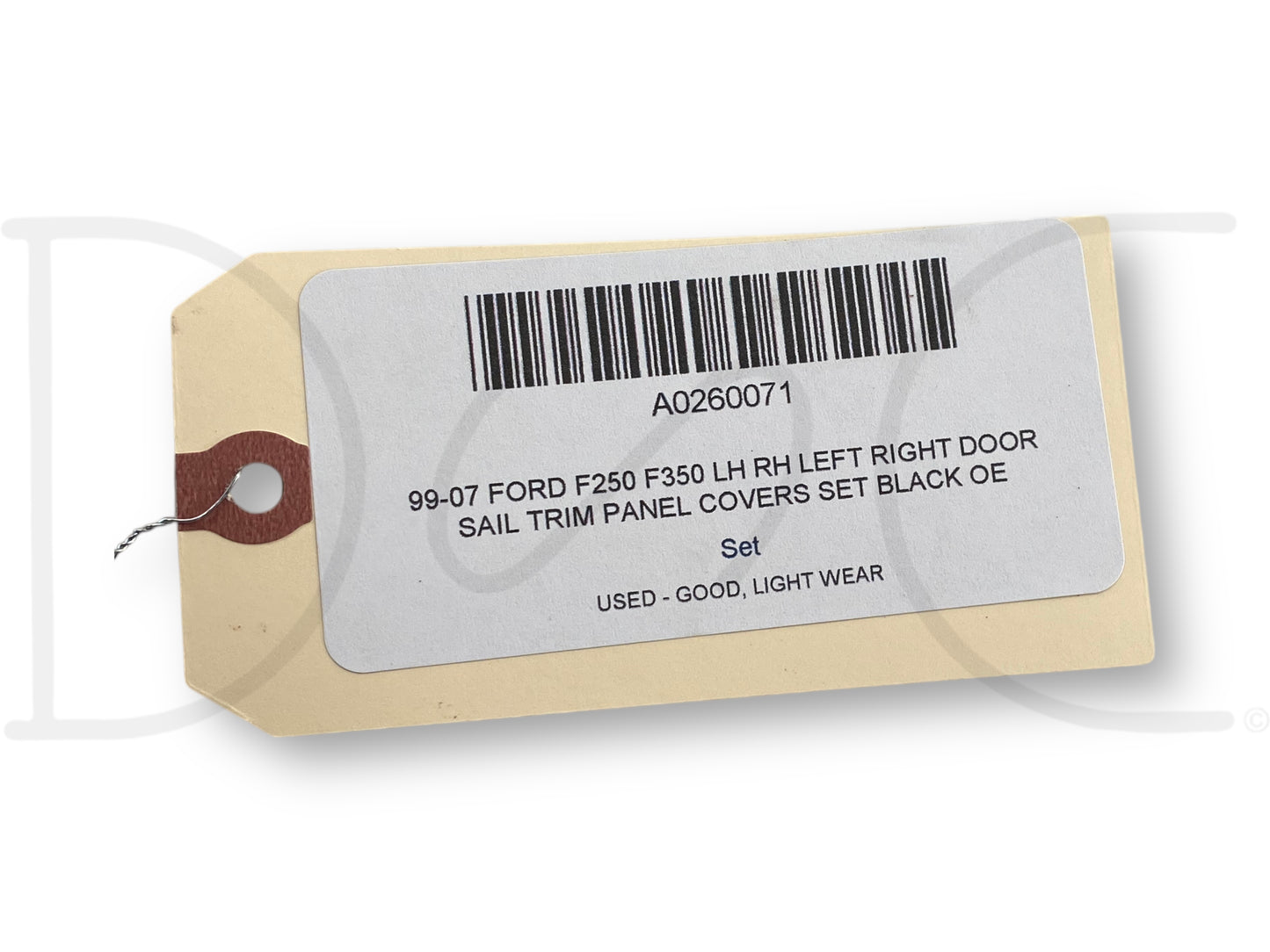 99-07 Ford F250 F350 LH RH Left Right Door Sail Trim Panel Covers Set Black OE