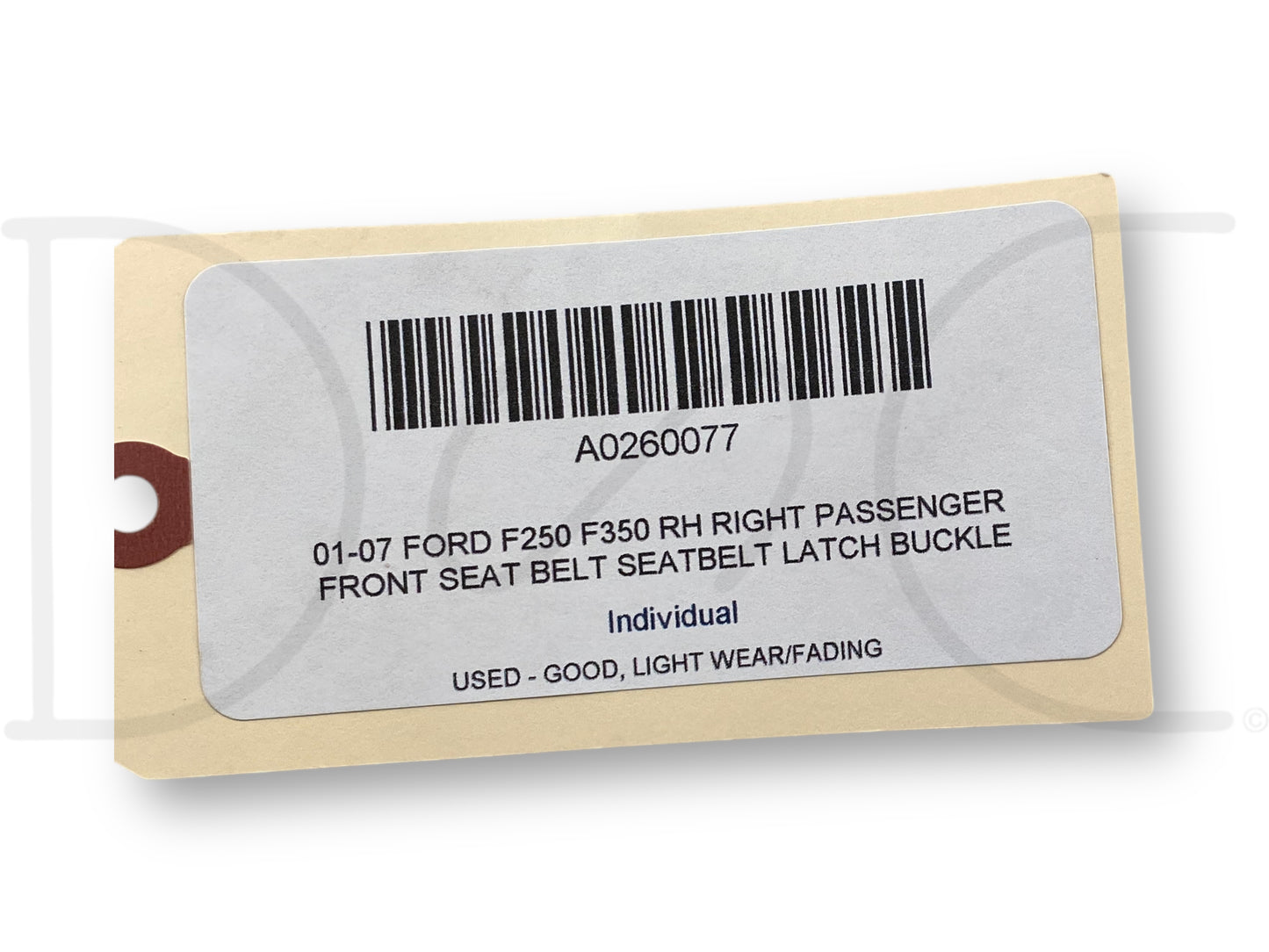 01-07 Ford F250 F350 RH Right Passenger Front Seat Belt Seatbelt Latch Buckle