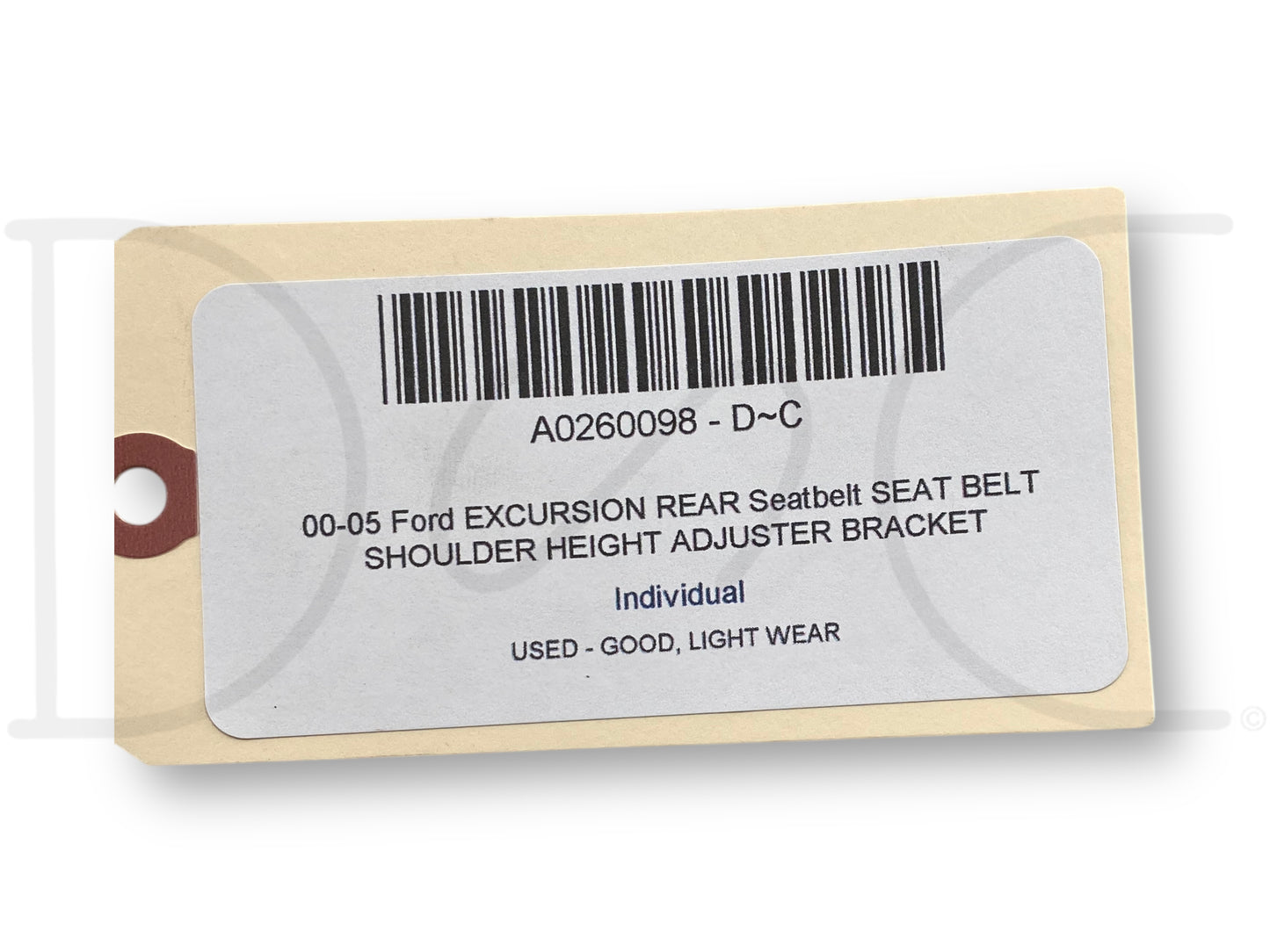 00-05 Ford Excursion Rear Seatbelt Seat Belt Shoulder Height Adjuster Bracket