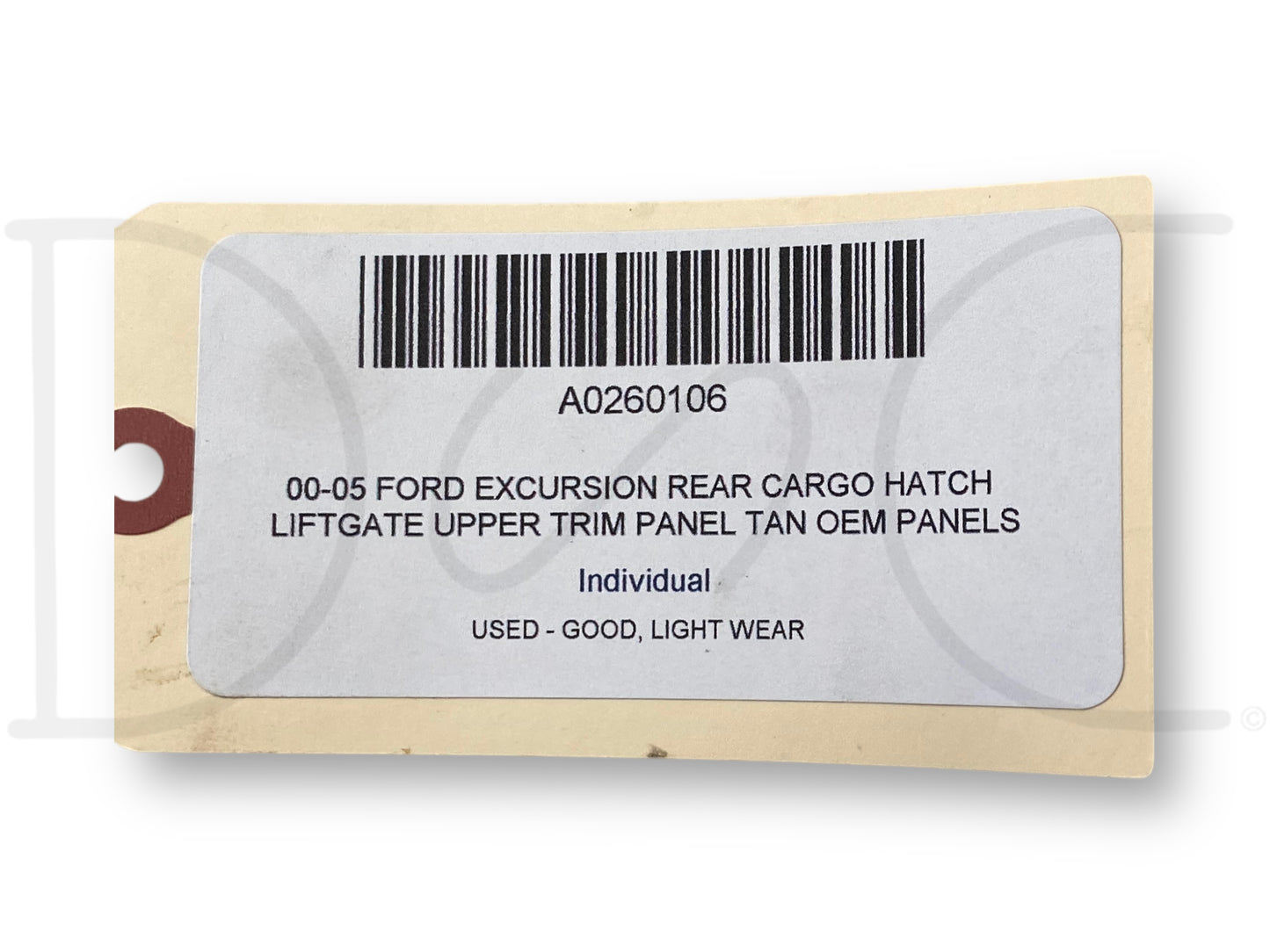 00-05 Ford Excursion Rear Cargo Hatch Liftgate Upper Trim Panel Tan OEM Panels