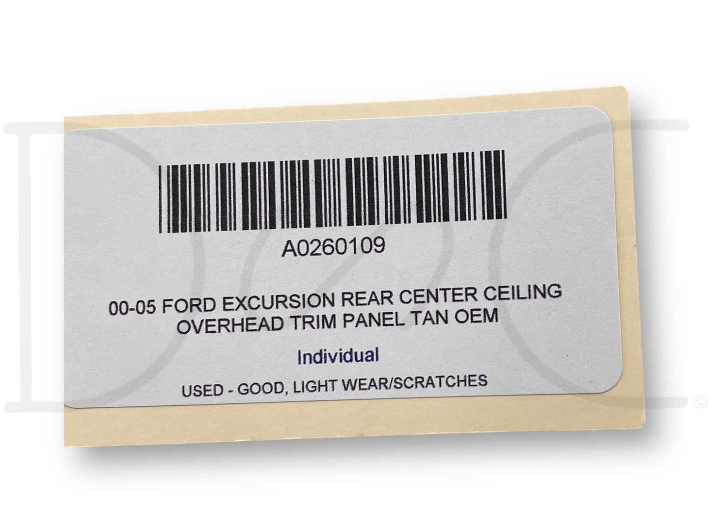 00-05 Ford Excursion Rear Center Ceiling Overhead Trim Panel Tan OEM
