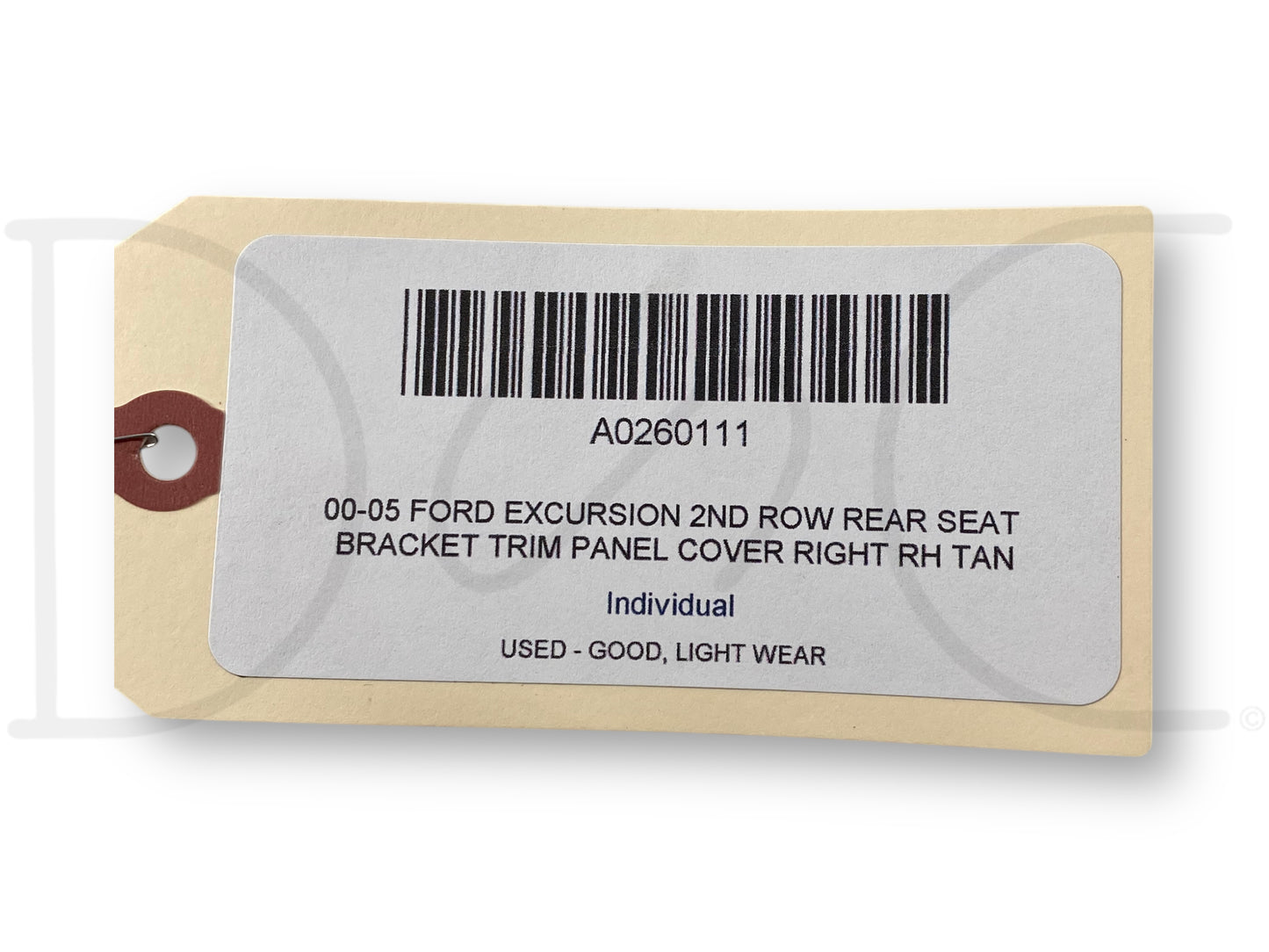 00-05 Ford Excursion 2nd Row Rear Seat Bracket Trim Panel Cover Right RH Tan