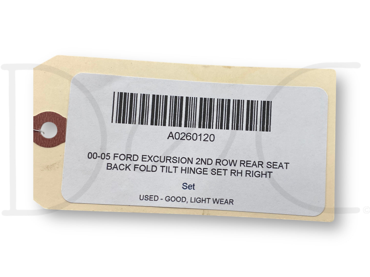 00-05 Ford Excursion 2Nd Row Rear Seat Back Fold Tilt Hinge Set RH Right