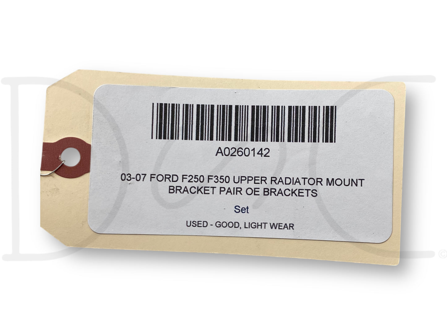 03-07 Ford F250 F350 Upper Radiator Mount Bracket Pair OE Brackets