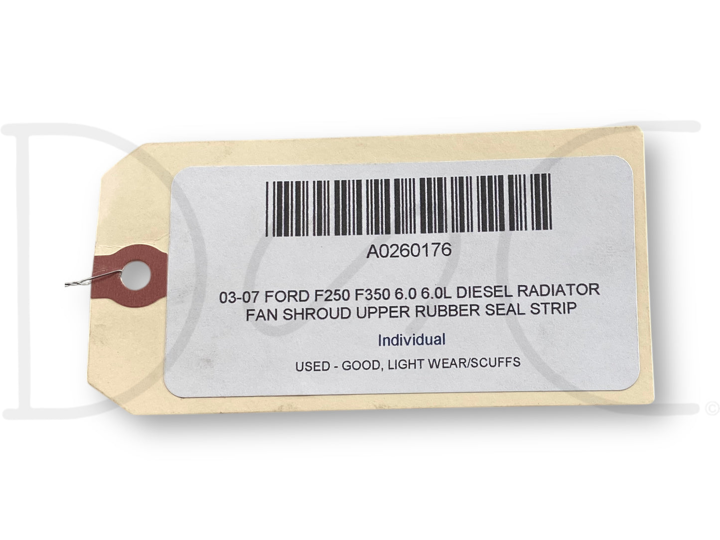 03-07 Ford F250 F350 6.0 6.0L Diesel Radiator Fan Shroud Upper Rubber Seal Strip