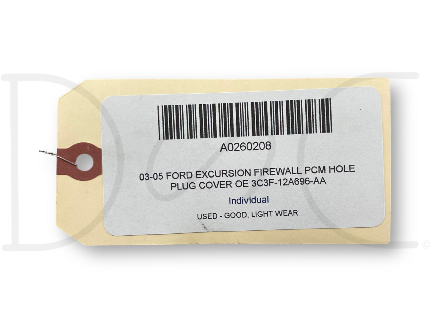 03-05 Ford Excursion Firewall PCM Hole Plug Cover OE 3C3F-12A696-Aa