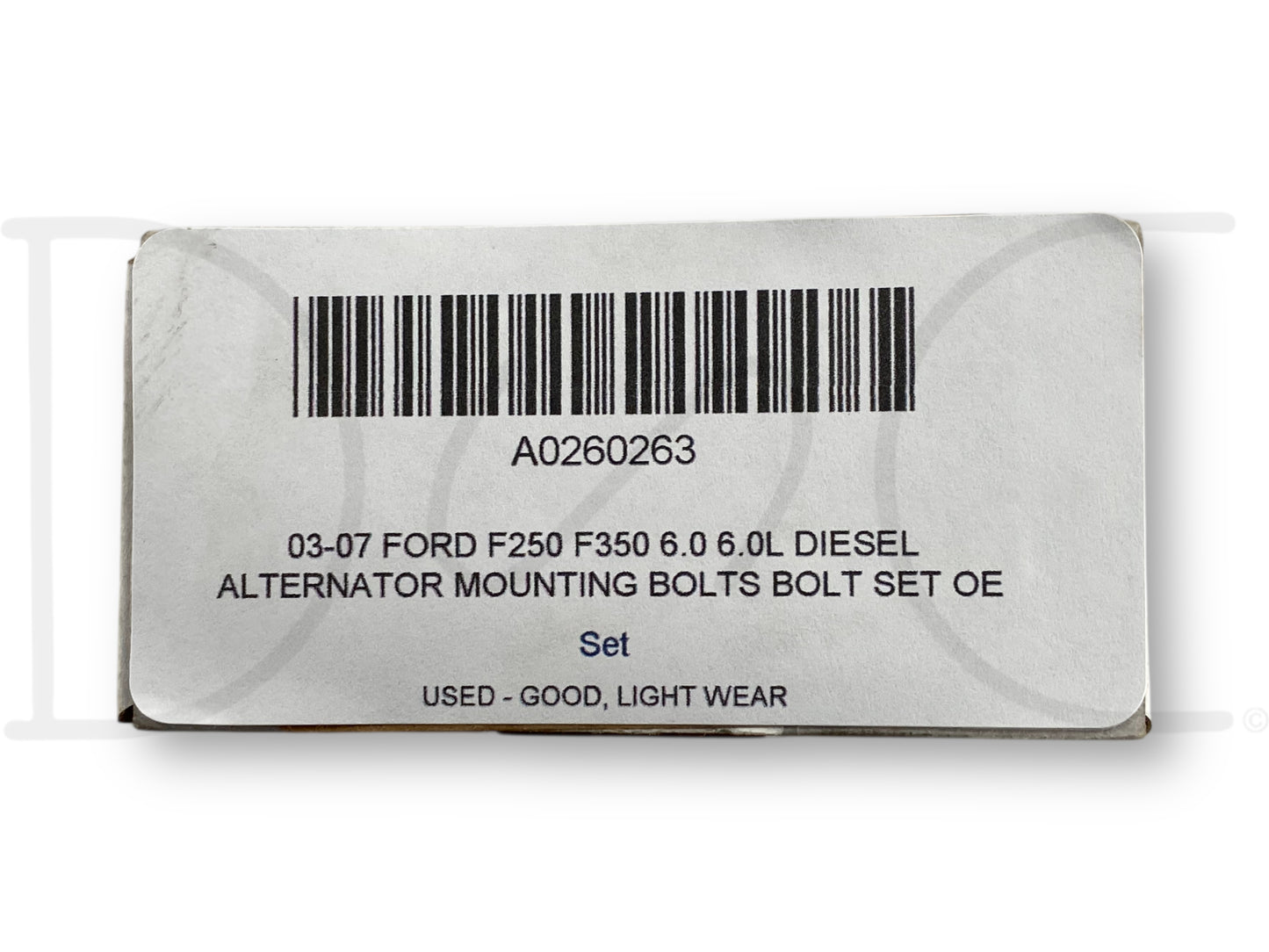 03-07 Ford F250 F350 6.0 6.0L Diesel Alternator Mounting Bolts Bolt Set OE