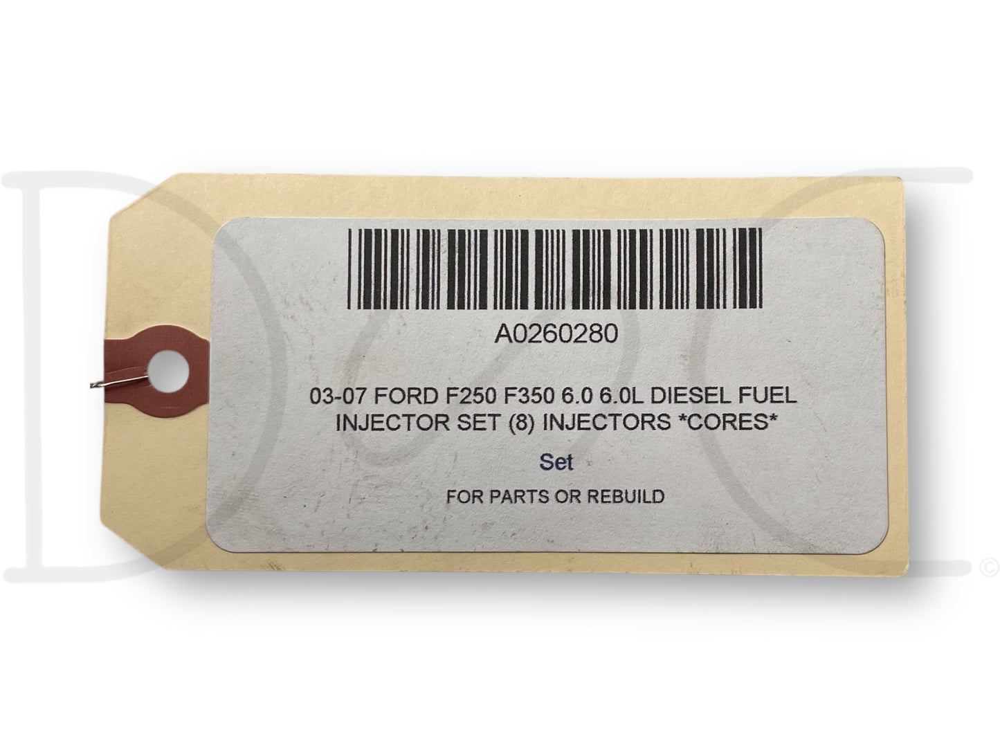 03-07 Ford F250 F350 6.0 6.0L Diesel Fuel Injector Set (8) Injectors *Cores*