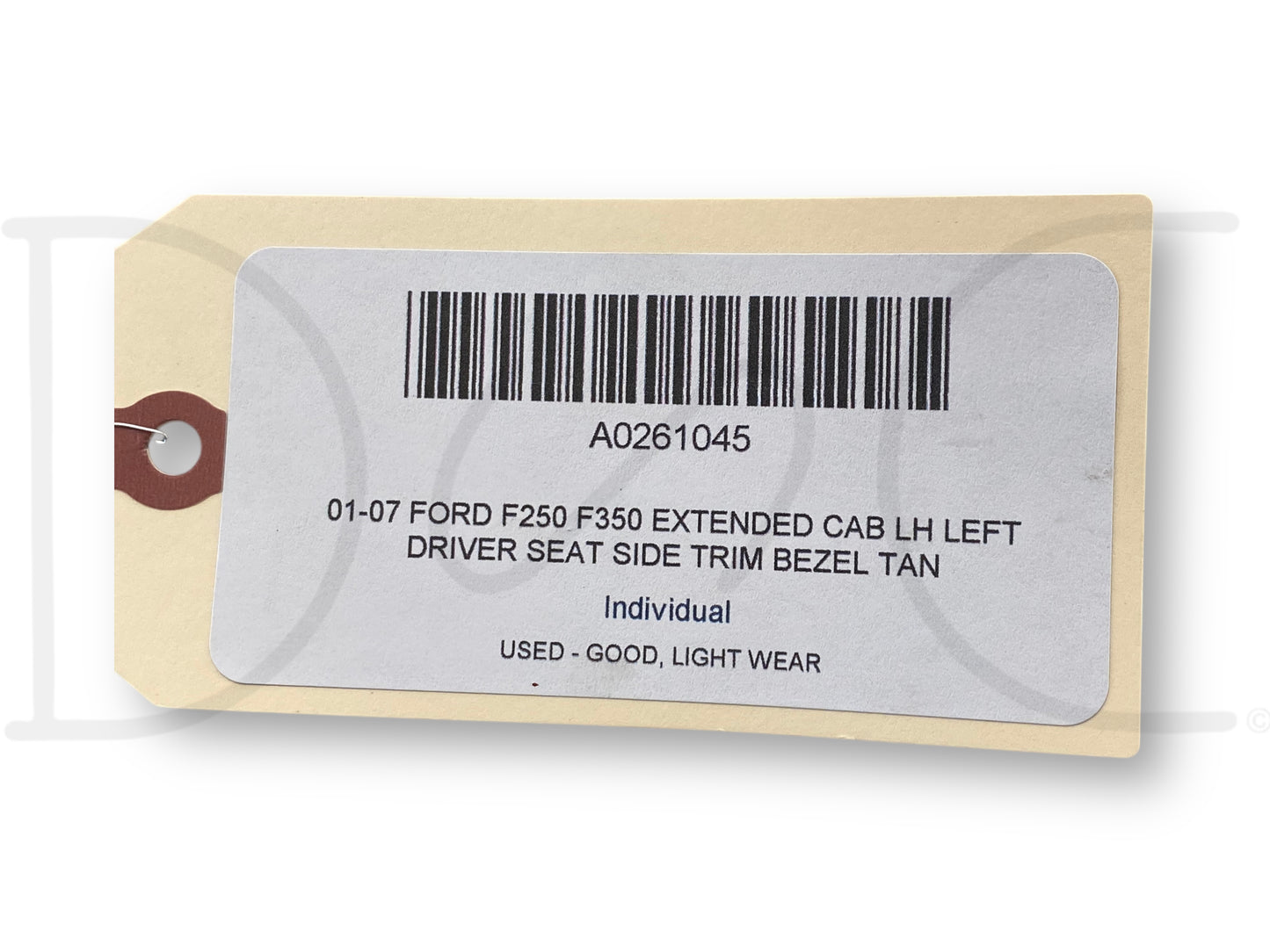 01-07 Ford F250 F350 Extended Cab LH Left Driver Seat Side Trim Bezel Tan