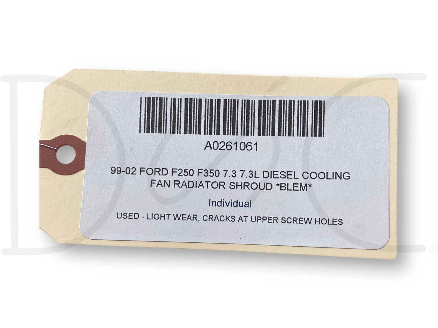 99-02 Ford F250 F350 7.3 7.3L Diesel Cooling Fan Radiator Shroud *Blem*