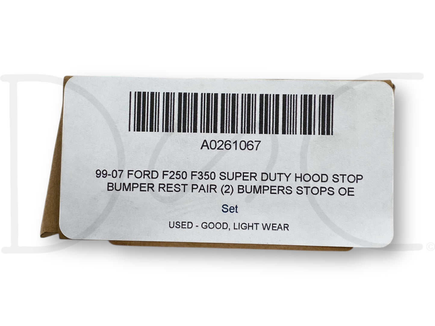 99-07 Ford F250 F350 Super Duty Hood Stop Bumper Rest Pair (2) Bumpers Stops OE