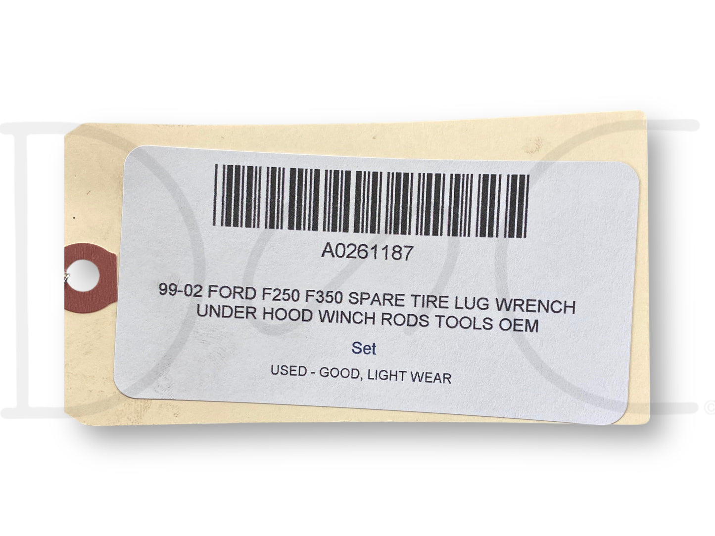 99-02 Ford F250 F350 Spare Tire Lug Wrench Under Hood Winch Rods Tools OEM