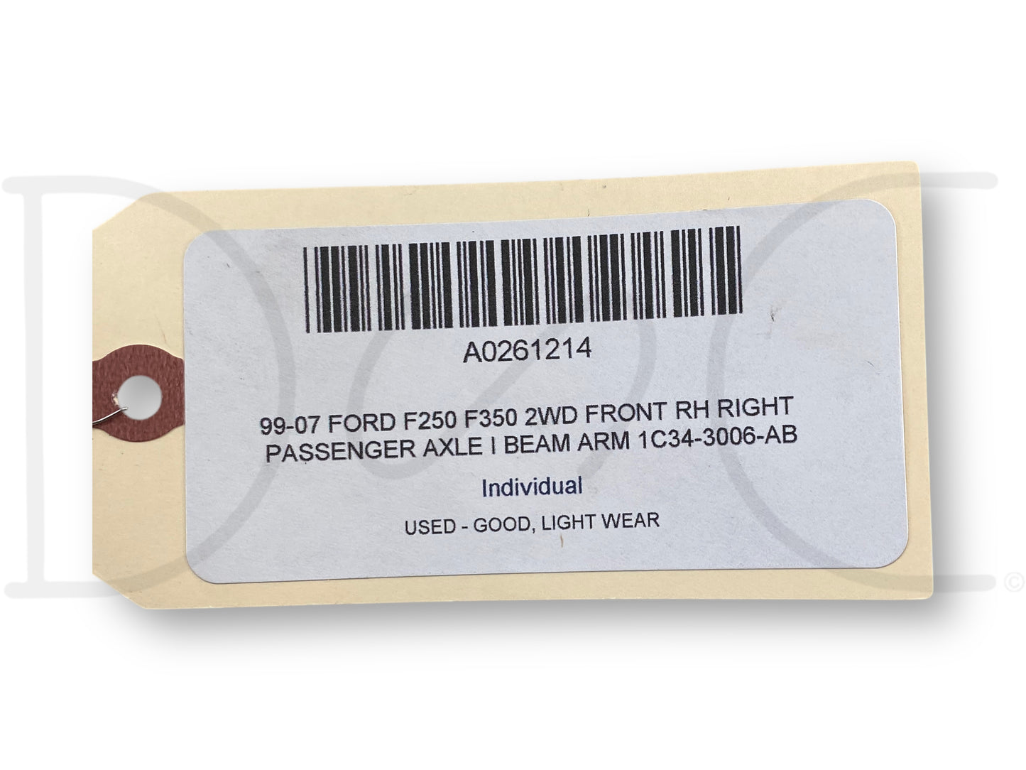 99-07 Ford F250 F350 2WD Front RH Right Passenger Axle I Beam Arm 1C34-3006-AB