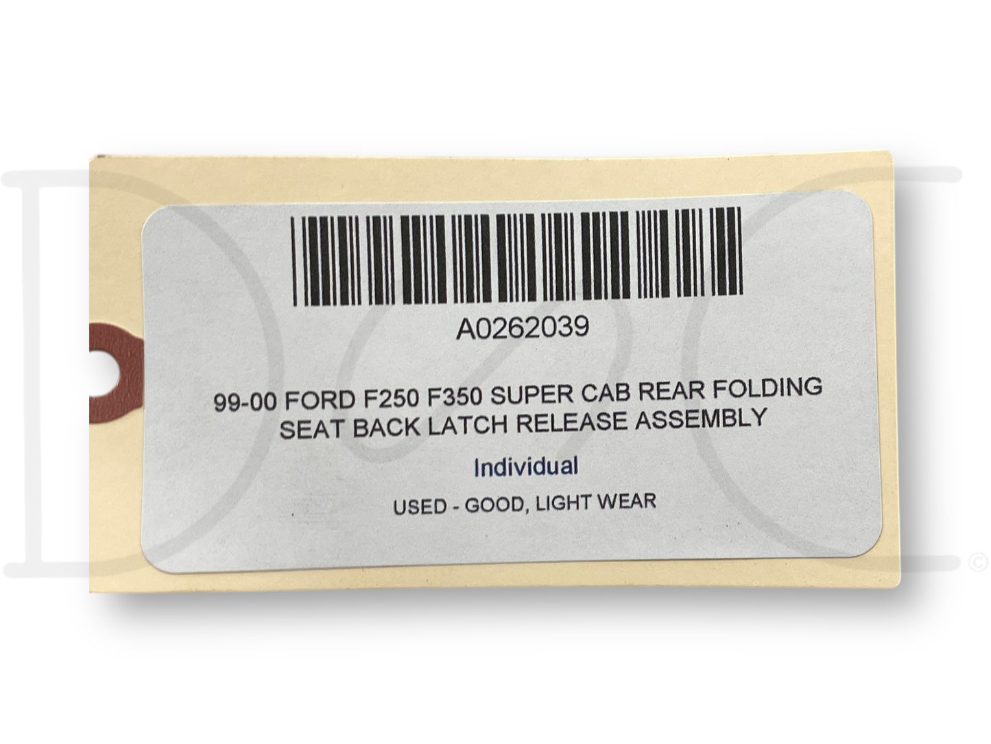 99-00 Ford F250 F350 Super Cab Rear Folding Seat Back Latch Release Assembly