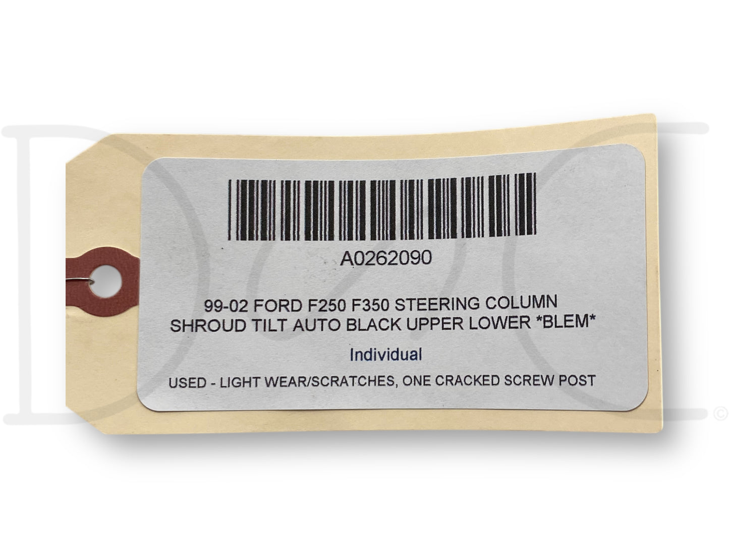 99-02 Ford F250 F350 Steering Column Shroud Tilt Auto Black Upper Lower *Blem*