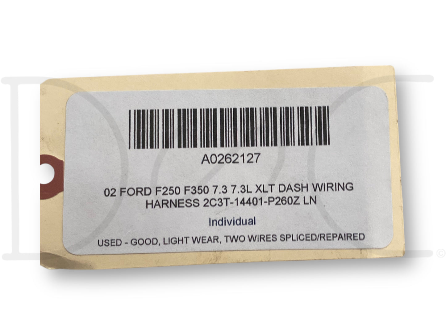 02 Ford F250 F350 7.3 7.3L XLT Dash Wiring Harness 2C3T-14401-P260Z Ln