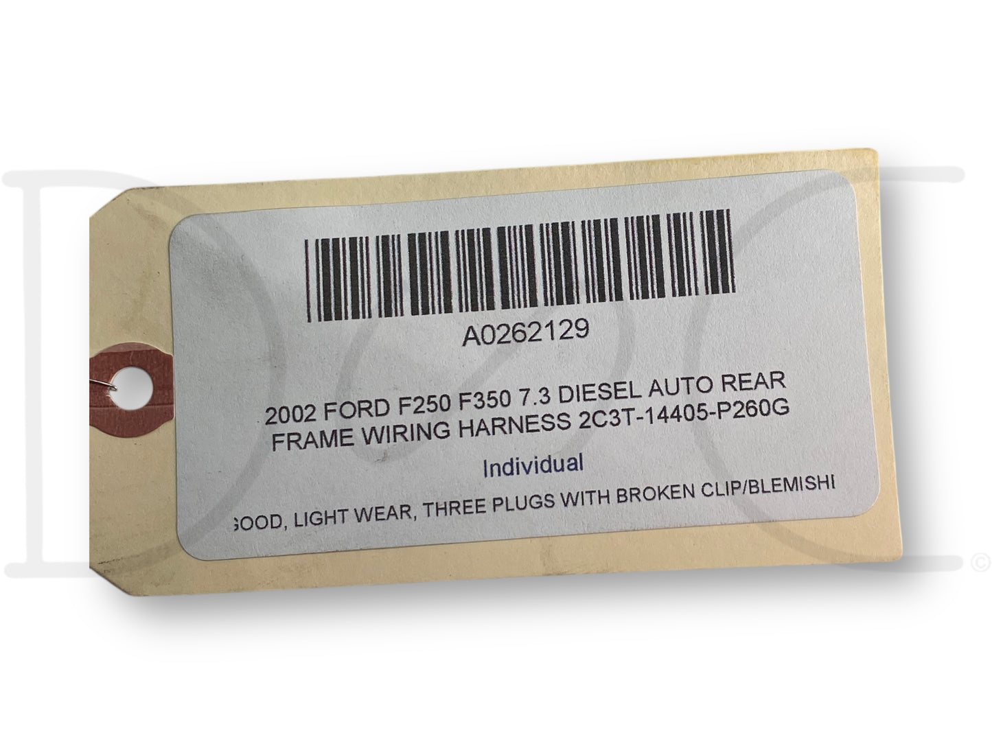 2002 Ford F250 F350 7.3 Diesel Auto Rear Frame Wiring Harness 2C3T-14405-P260G