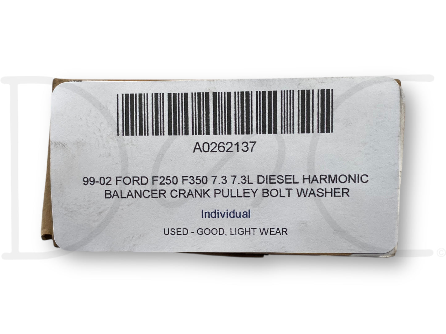 99-02 Ford F250 F350 7.3 7.3L Diesel Harmonic Balancer Crank Pulley Bolt Washer