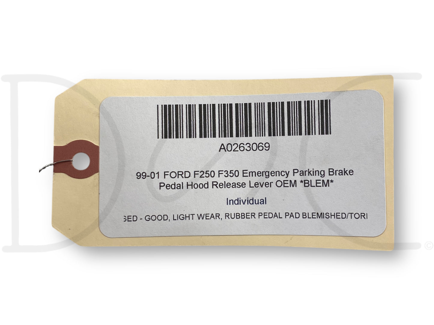 99-01 Ford F250 F350 Emergency Parking Brake Pedal Hood Release Lever OEM *Blem*