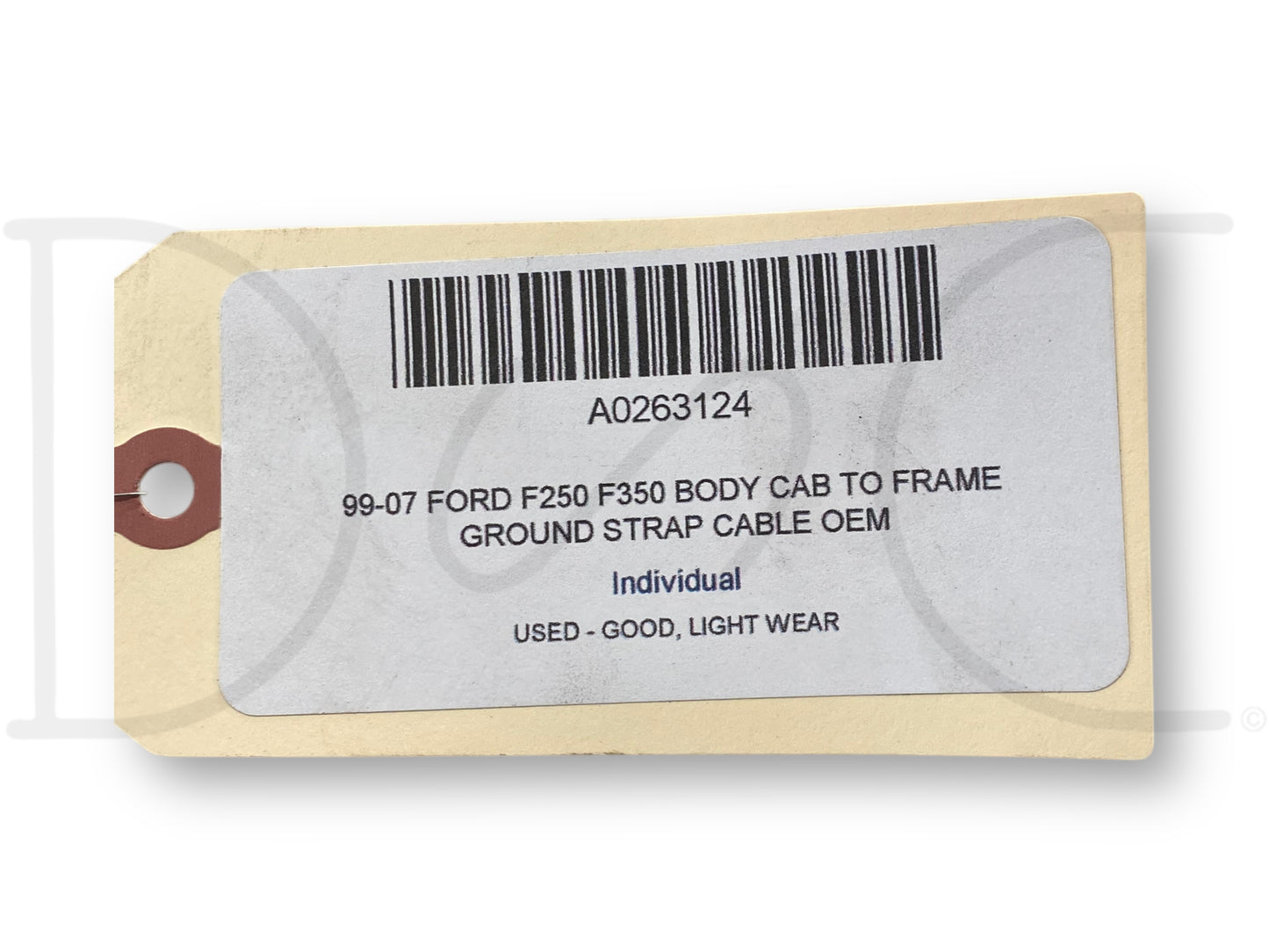 99-07 Ford F250 F350 Body Cab To Frame Ground Strap Cable OEM