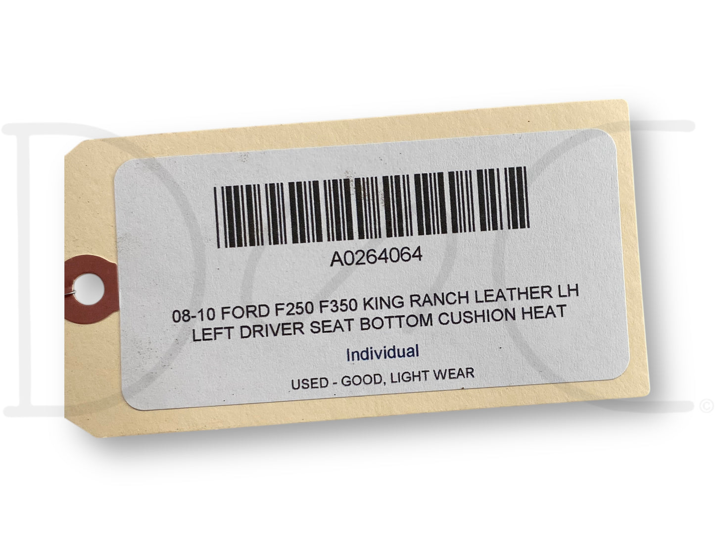 08-10 Ford F250 F350 King Ranch Leather LH Left Driver Seat Bottom Cushion Heat