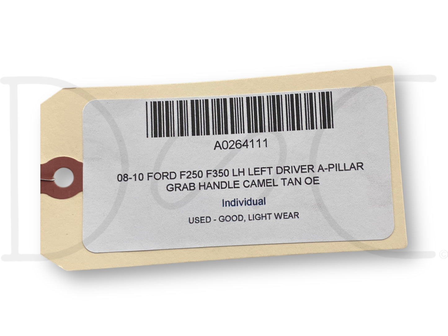 08-10 Ford F250 F350 LH Left Driver A-Pillar Grab Handle Camel Tan OE