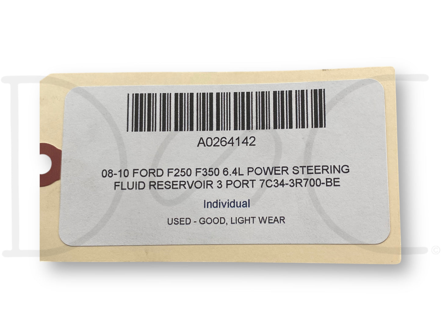 08-10 Ford F250 F350 6.4L Power Steering Fluid Reservoir 3 Port 7C34-3R700-Be