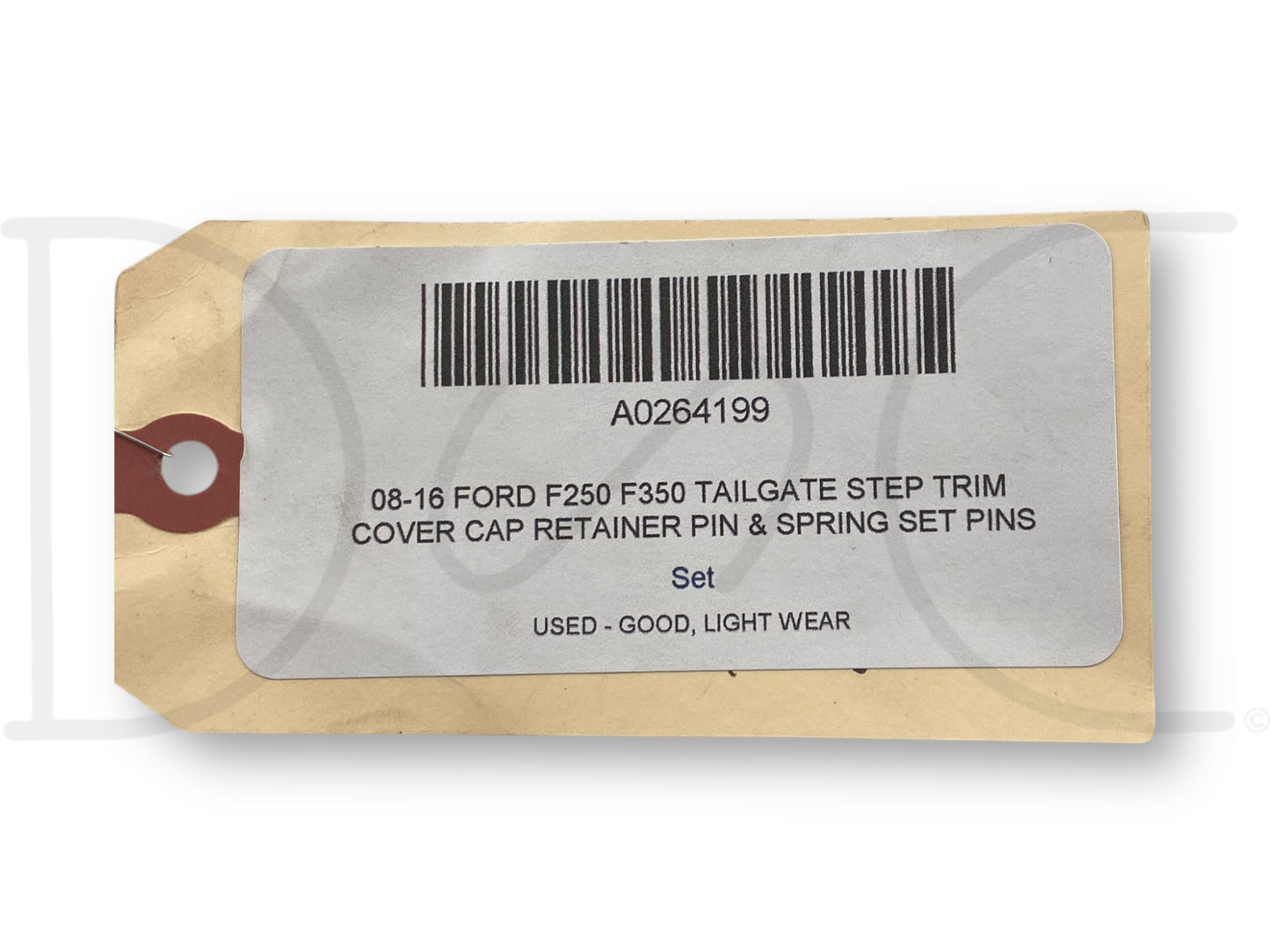 08-16 Ford F250 F350 Tailgate Step Trim Cover Cap Retainer Pin & Spring Set Pins