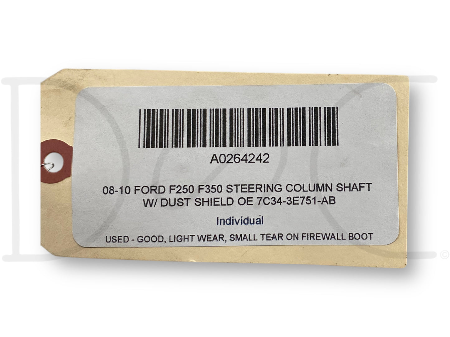 08-10 Ford F250 F350 Steering Column Shaft W/ Dust Shield OE 7C34-3E751-AB