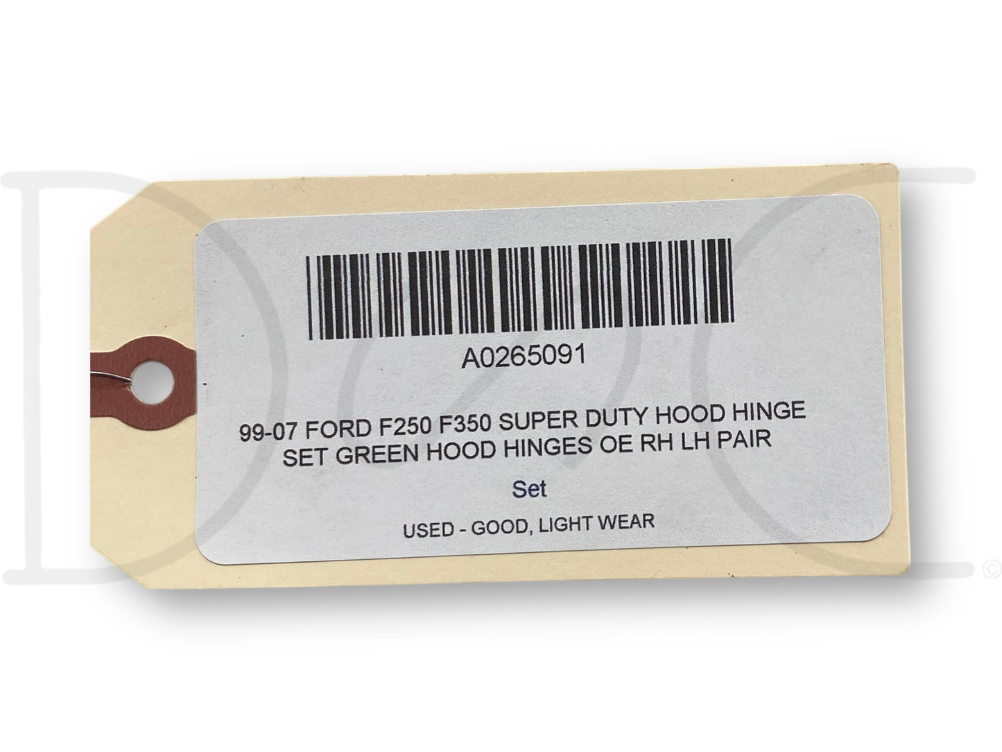 99-07 Ford F250 F350 Super Duty Hood Hinge Set Green Hood Hinges OE RH LH Pair
