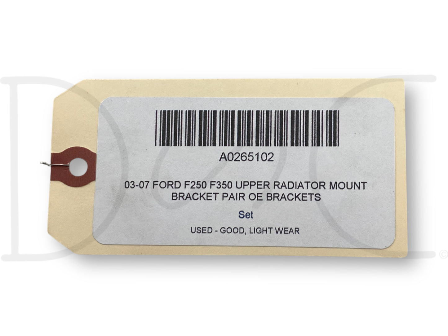 03-07 Ford F250 F350 Upper Radiator Mount Bracket Pair OE Brackets