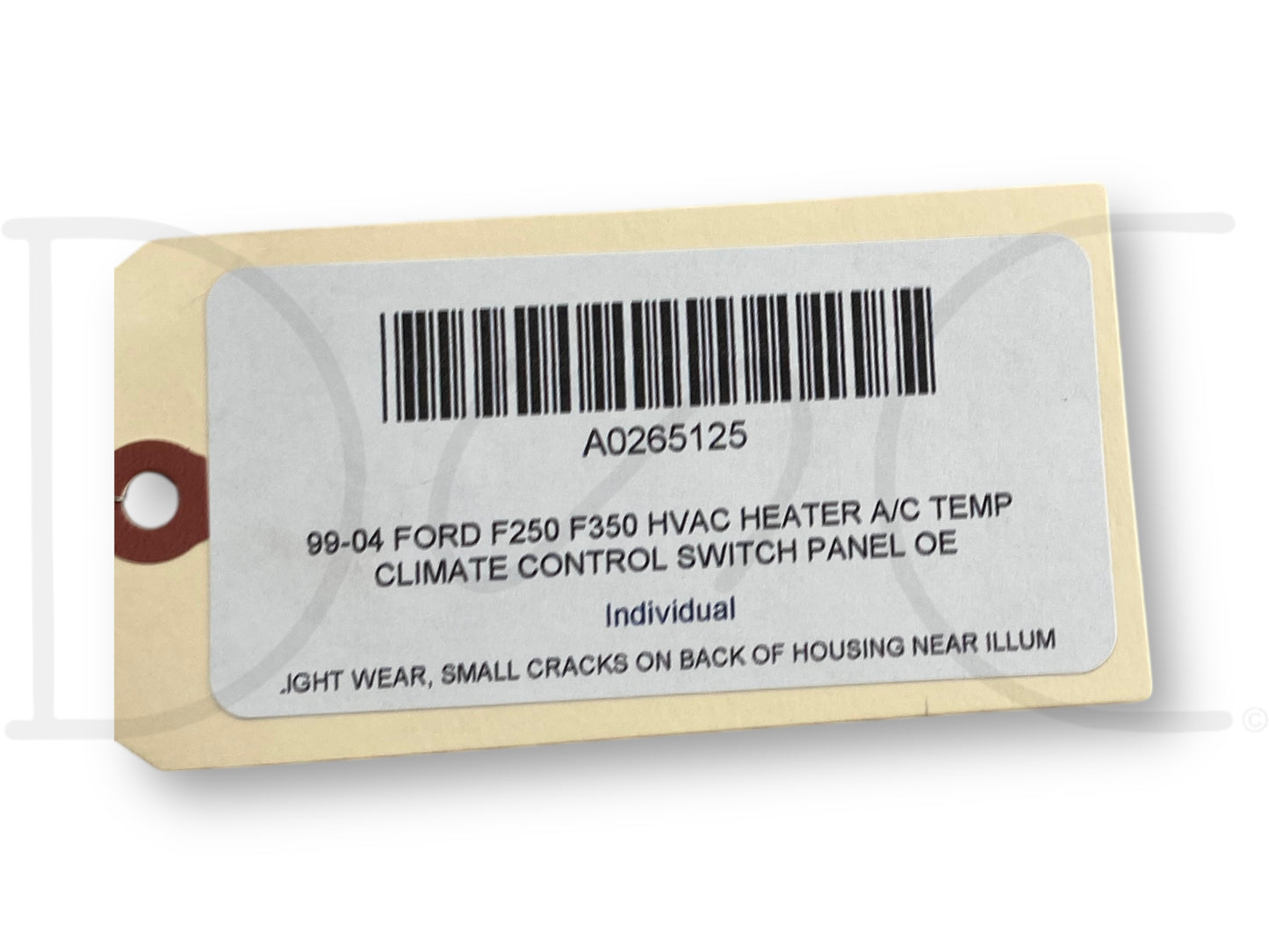 99-04 Ford F250 F350 HVAC Heater A/C Temp Climate Control Switch Panel OE