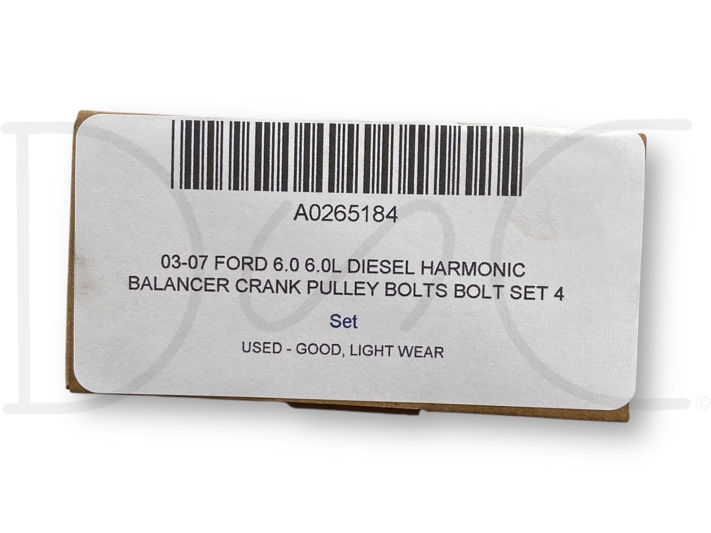 03-07 Ford 6.0 6.0L Diesel Harmonic Balancer Crank Pulley Bolts Bolt Set 4