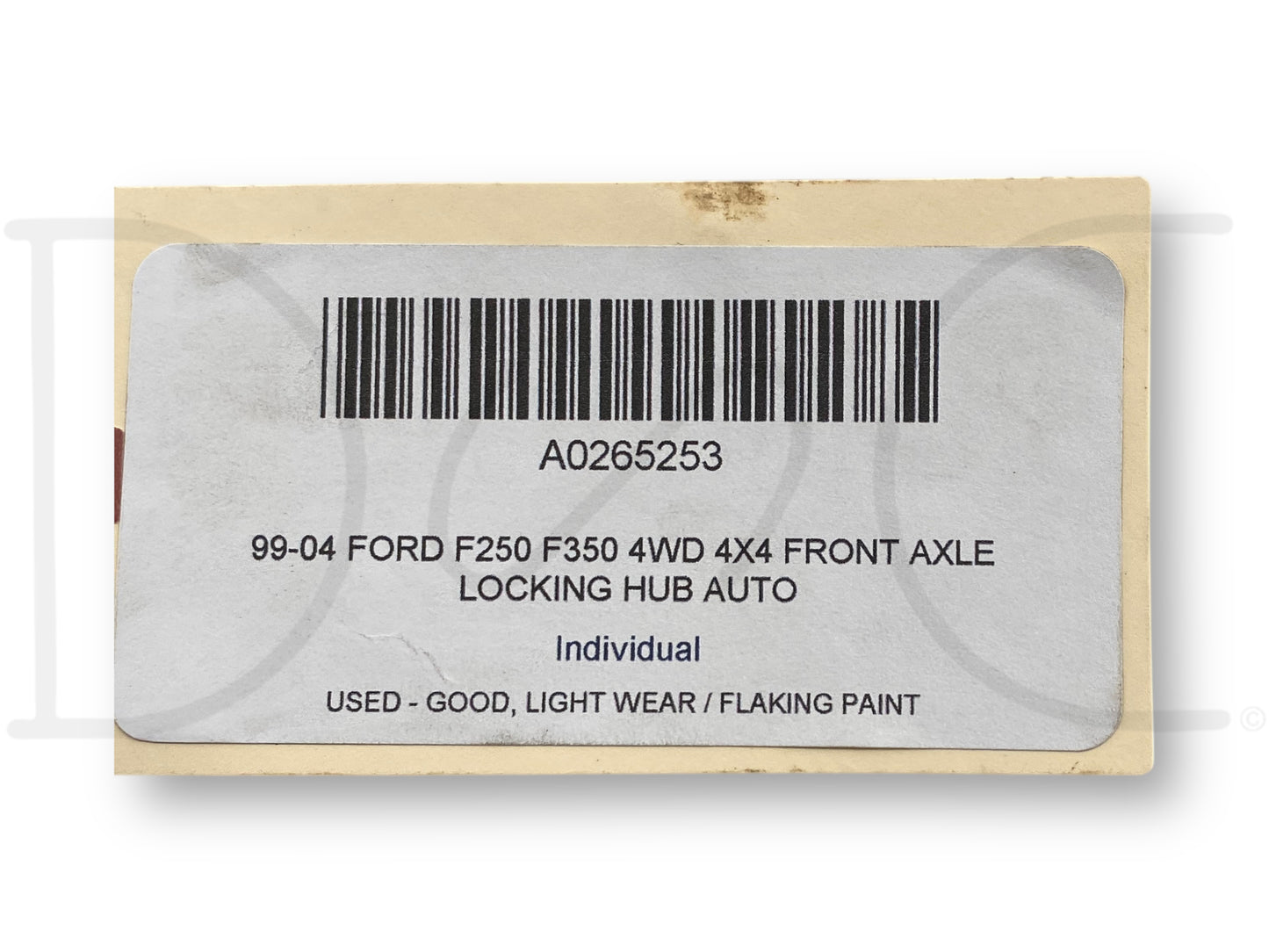 99-04 Ford F250 F350 4WD 4X4 Front Axle Locking Hub Auto