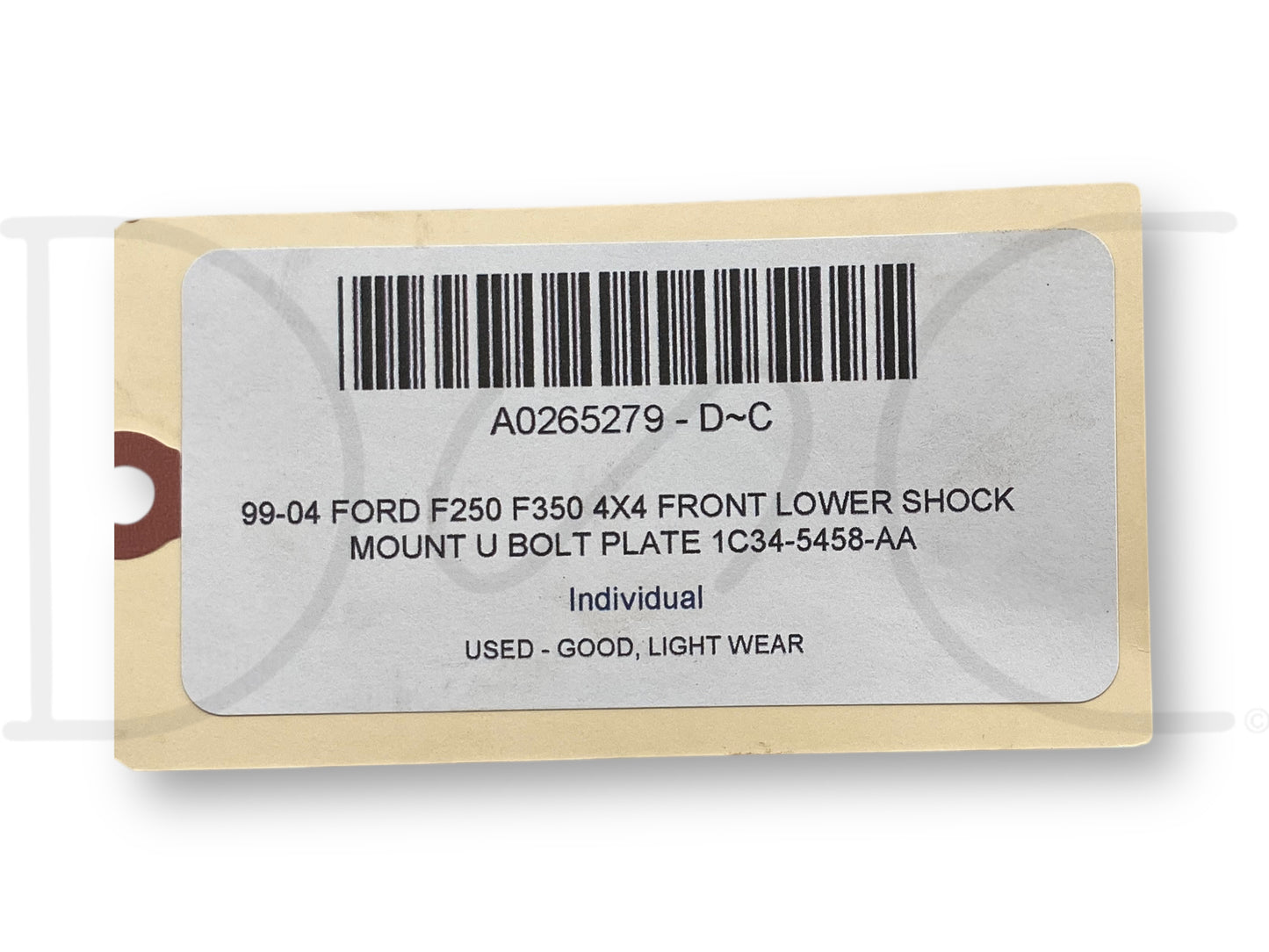 99-04 Ford F250 F350 4X4 Front Lower Shock Mount U Bolt Plate 1C34-5458-Aa