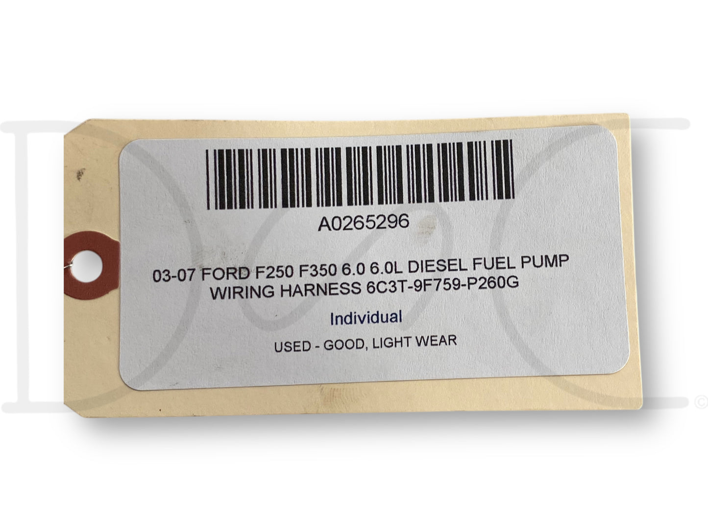 03-07 Ford F250 F350 6.0 6.0L Diesel Fuel Pump Wiring Harness 6C3T-9F759-P260G