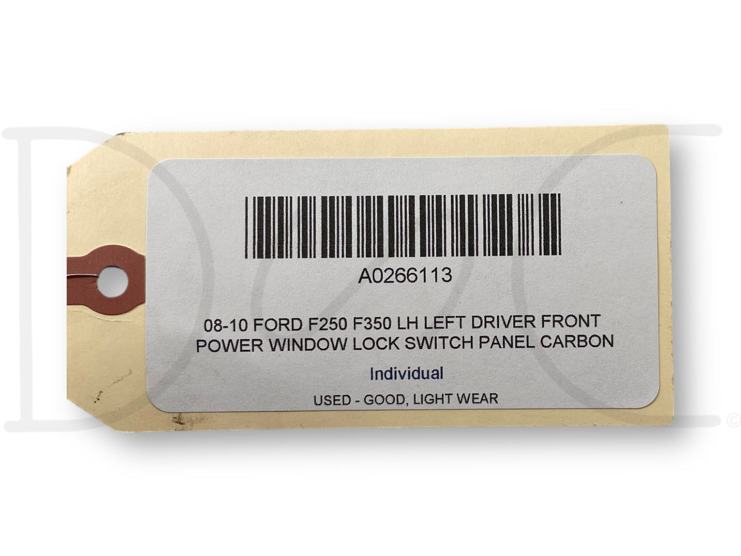 08-10 Ford F250 F350 LH Left Driver Front Power Window Lock Switch Panel Carbon