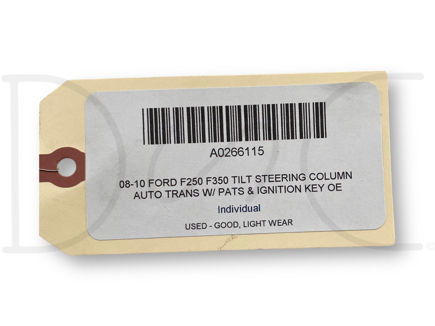 08-10 Ford F250 F350 Tilt Steering Column Auto Trans W/ Pats & Ignition Key OE